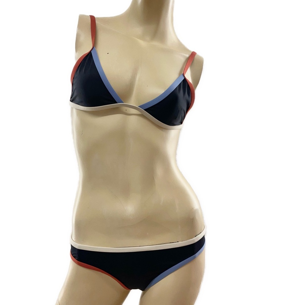 Tavik- Jayden bikini set in black color block- top s, bottom m
